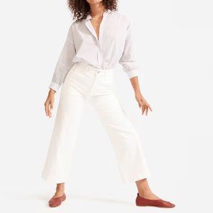 Everlane The Wide-Leg Crop Pant Bone